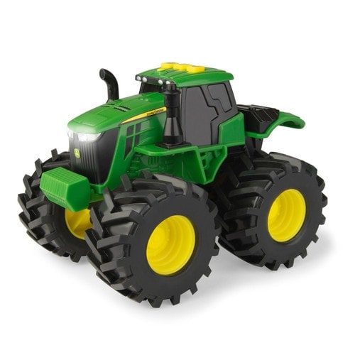 Monster treads lights and sound john deere kids tractor toy