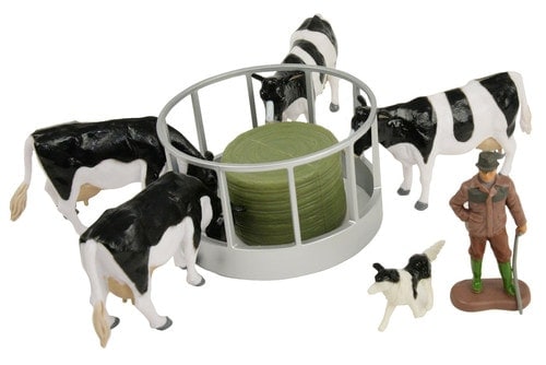 Britians farm toys cows and feeder set