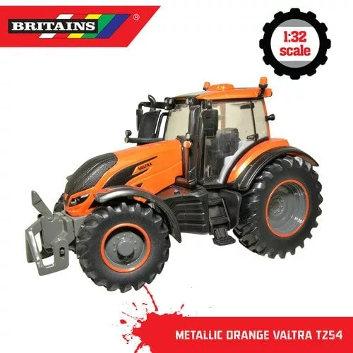 Britains farm toys metallic orange valtra T254 model tractor