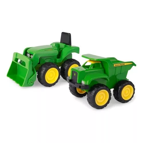 John Deere tractor and dumper toy mini sandbox set