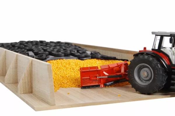 Wooden farm toy silage clamp