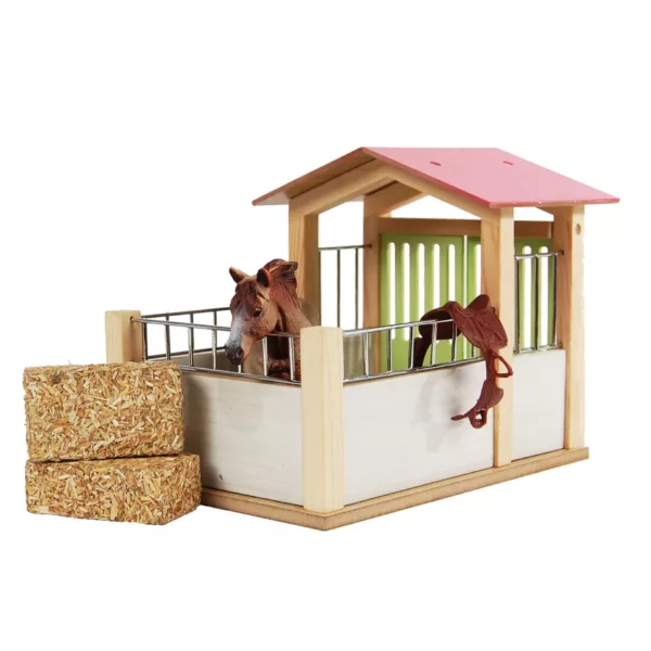 Kids globe wooden horse stable toy for kids