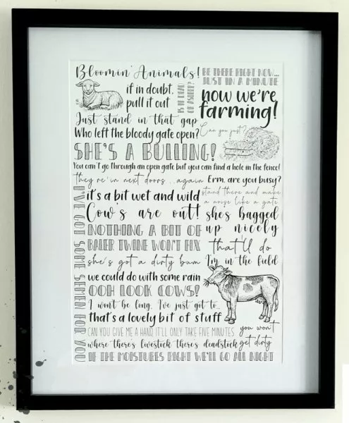 Farm quotes poster