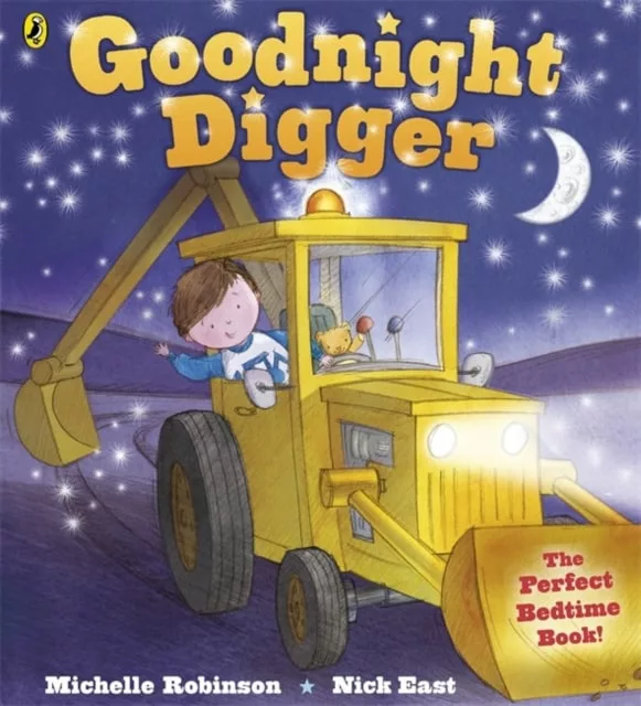 Goodnight digger book bedtime story book for young children