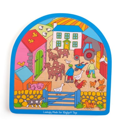 Arched farm puzzle for kids