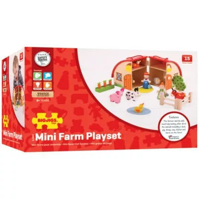 Wooden farm set for toddlers buy online