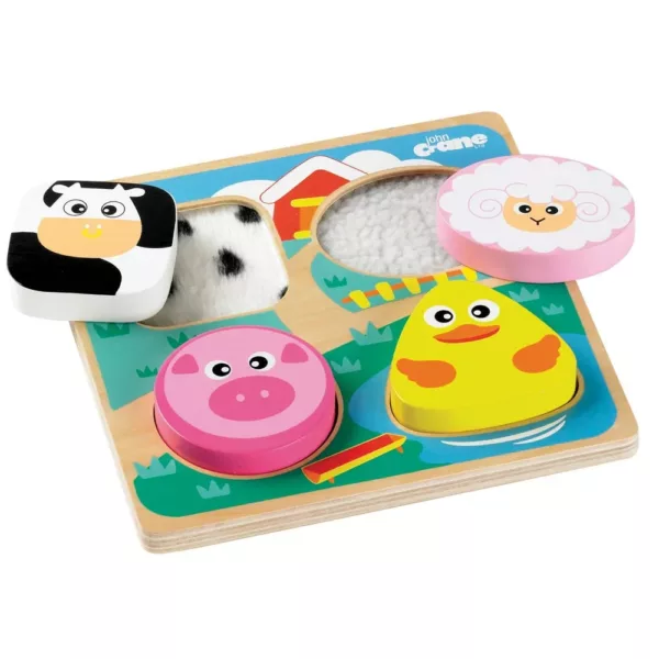 Touch and feel farm textured puzzle for toddlers