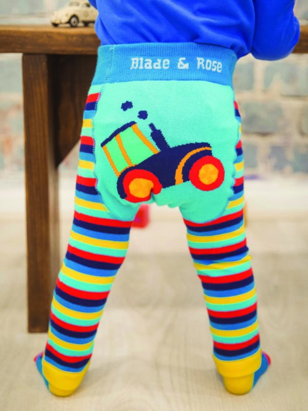 Toddler tractor leggings by Blade and rose