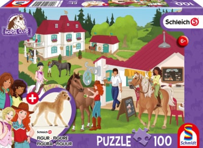 Schleich horse club a day at the stable jigsaw puzzle 6+