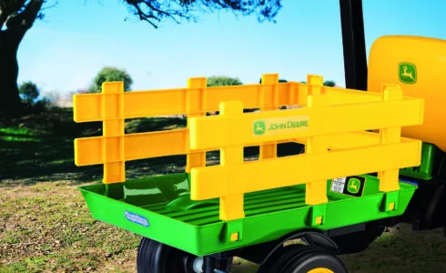 John deere stake side trailer for peg perego ground loader tractor
