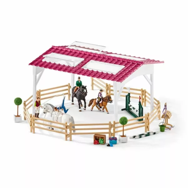 42389 Schleich horse club riding school with horses and riders, horse toy for kids