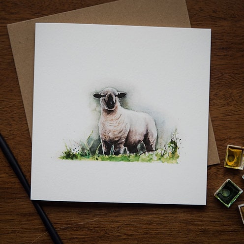 Sheep birthday card