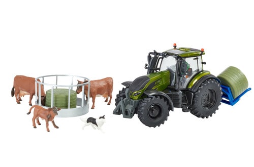Britains Olive Valtra Tractor farm toy play set