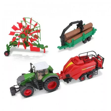 Fendt tractor toy play set Bburago