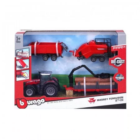 Massey Ferguson tractor farm toys set