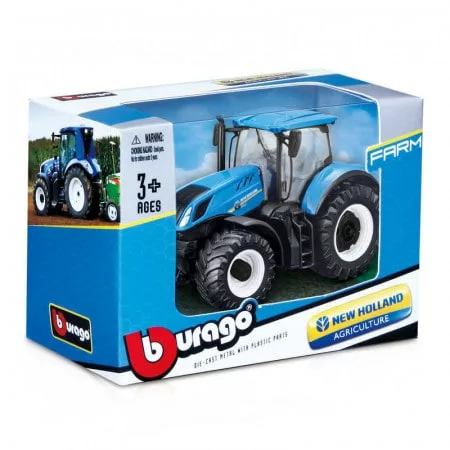 New Holland toy tractor for kids - Blue tractor- Bburago