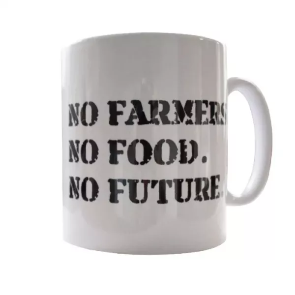 No Farmers No Food No future Grassmen mug