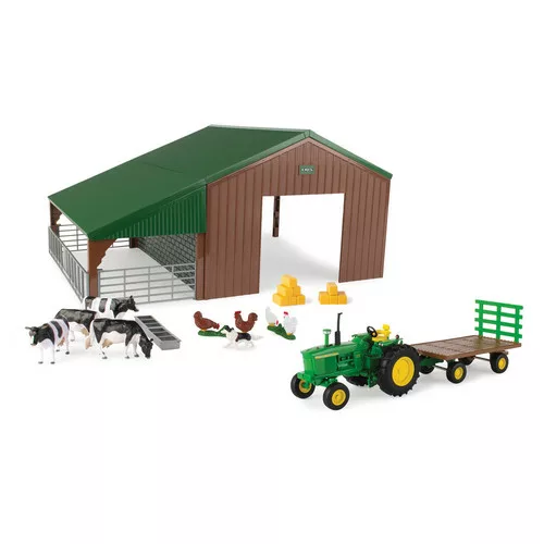 BRitains farm shed and tractor set