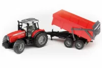 Bruder Massey Ferguson tractor and trailer toy