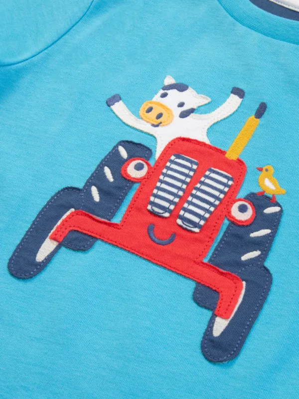 Red tractor tshirt for kids