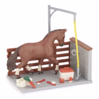 Papo Horse washing box and accessories