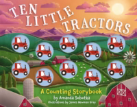 Ten little tractors counting story book for preschool children